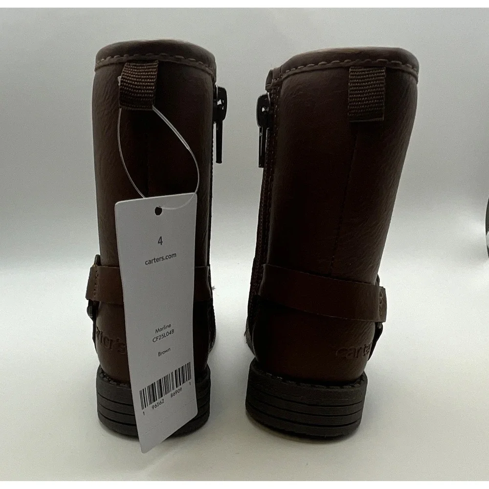 Carter's Toddler Girls' Marline Zippered Boots‎ - size 4 - New